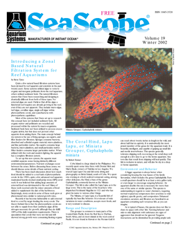 Volume 19 Winter 2002 the Coral Hind, Lapu Lapu, Or Miniata