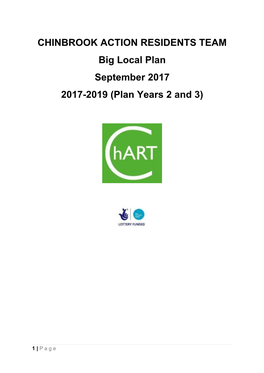 CHINBROOK ACTION RESIDENTS TEAM Big Local Plan September 2017 2017-2019 (Plan Years 2 and 3)