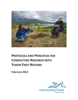 Protocols and Principles for Conducting Research with Yukon First Nations