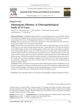 Odontogenic Fibroma