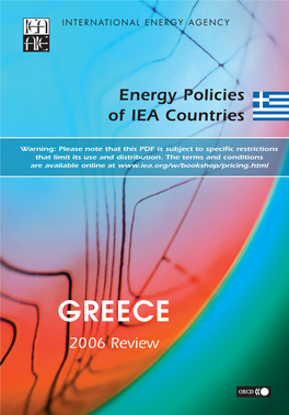 GREECE 2006 Review INTERNATIONAL ENERGY AGENCY