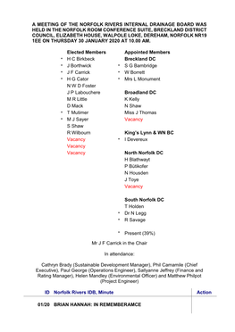 Board Minutes and Report Extracts