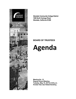 BOARD of TRUSTEES Agenda