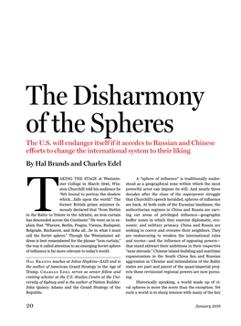 The Disharmony of the Spheres the U.S