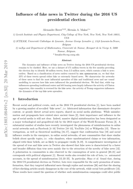 Influence of Fake News in Twitter During the 2016 US Presidential