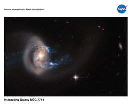 Interacting Galaxy NGC 7714
