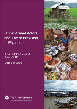 Ethnic Armed Actors and Justice Provision in Myanmar