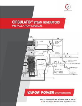 Circulatic Steam Generator Installation Manual