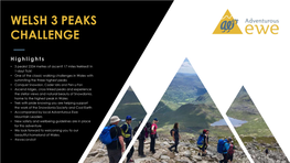 Welsh 3 Peaks Challenge