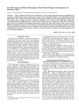 Late Devonian and Early Mississippian Distal Basin-Margin Sedimentation of Northern Ohio1