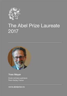 The Abel Prize Laureate 2017