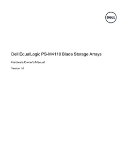 Dell Equallogic PS-M4110 Storage Arrays