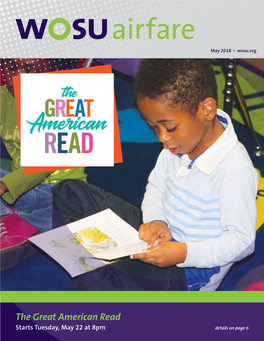 The Great American Read Starts Tuesday, May 22 at 8Pm Details on Page 6 All Programs Are Subject to Change