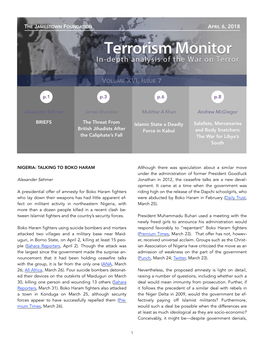 Terrorism Monitor