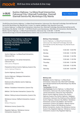 BUS Bus Time Schedule & Line Route