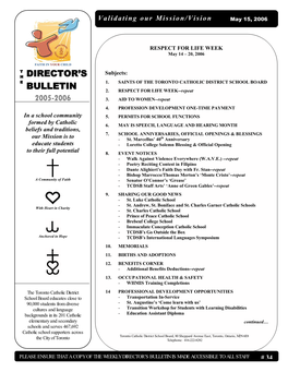 Director's Bulletin