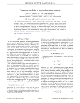 Pion-Proton Correlation in Neutrino Interactions on Nuclei