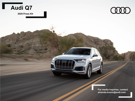 Audi Q7 2020 Press Kit