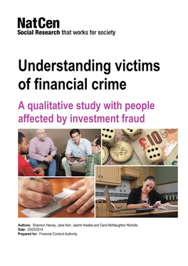 Understanding Victims of Financial Crime a Qualitative Study with People Affected by Investment Fraud