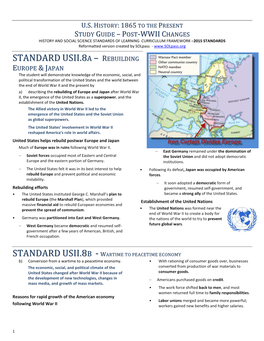 Standard Usii.8A – Rebuilding