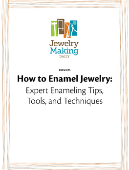 JMD How to Enamel Jewelry