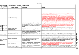 North East Lincolnshire ROWIP Objectives NELC ROWIP Project Details Comments Update Key Action