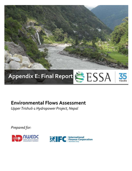 Environmental Flows Assessment Upper Trishuli-1 Hydropower Project