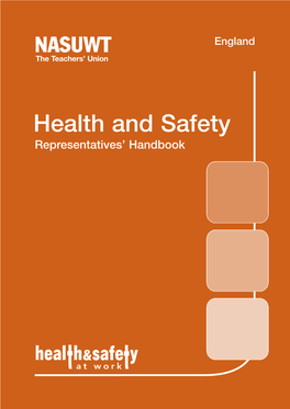 Health and Safety Reps Handbook 2020 (England)