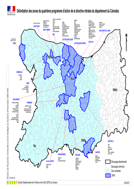 Délimitation Des Zones Du Quatrième Programme D'action De La Directive