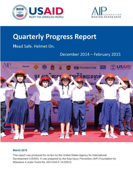 Quarterly Progress Report Head Safe
