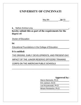 Committee Approval Form