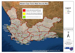 Legend High Risk: Water Demand and Availability Under (! Threat That Requires Urgent Interventions in Resource Low Development and Infrastructure Establishment