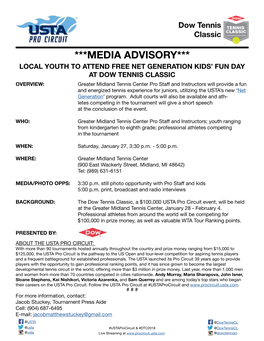 Media Advisory