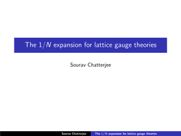The 1/N Expansion for Lattice Gauge Theories