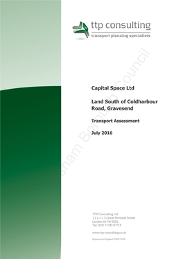 Capital Space Ltd Land South of Coldharbour Road, Gravesend