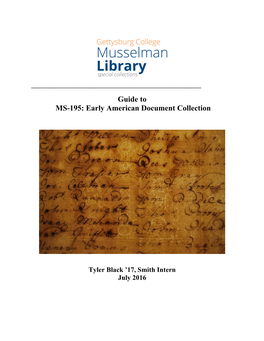 Early American Document Collection