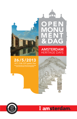 Open Monumentendag Amsterdam 2013 — ›‹ —