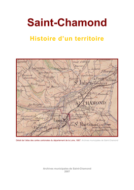 Saint-Chamond Histoire D'un Territoire