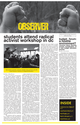 Students Attend Radical Activist Workshop in Dc