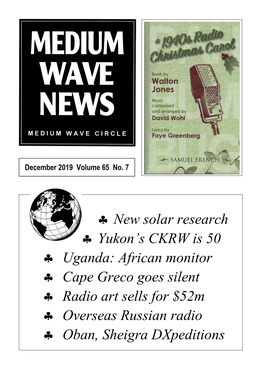 New Solar Research Yukon's CKRW Is 50 Uganda