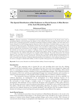 The Spatial Distribution of Bed Sediment on Fluvial System: a Mini Review of the Aceh Meandering River