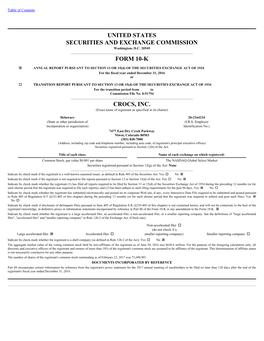 United States Securities and Exchange Commission Form