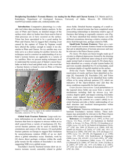 Deciphering Enceladus's Tectonic History: an Analog for the Pluto And