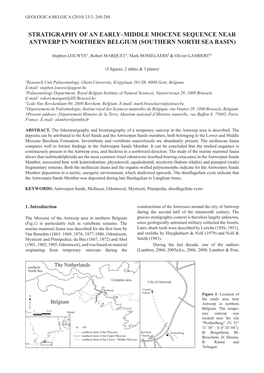 Stratigraphy of an Early–Middle Miocene Sequence Near Antwerp in Northern Belgium (Southern North Sea Basin)