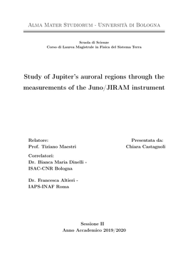 Study of Jupiter's Auroral Regions Through the Measurements of The