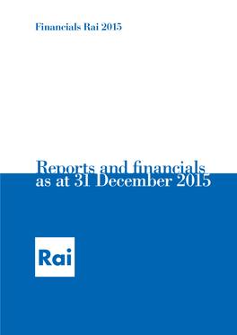 Reports and Financials As at 31 December 2015