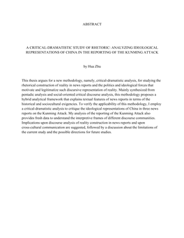 Hua Zhu English Department MA Thesis Full Draft-2