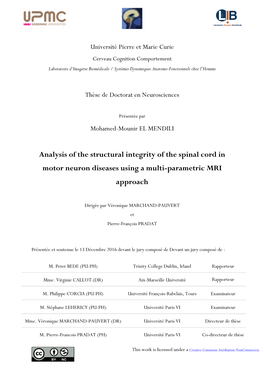 Spinal Cord in Motor Neuron Diseases Using a Multi-Parametric MRI Approach