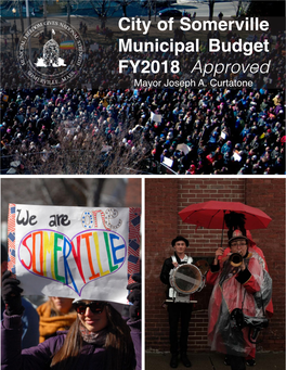 City of Somerville Municipal Budget FY2018 Approved Mayor Joseph A