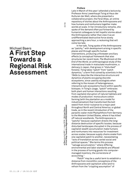 A First Step Towards a Regional Risk Assessment,” Antipyrene Publishing, 2015
